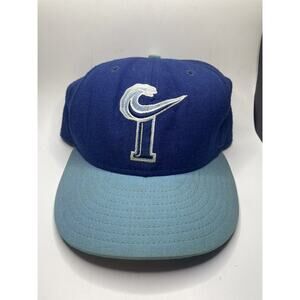 VTG NORFOLK TIDES 59FIFTY ON FIELD AUTHENTIC BLUE 7 1/8 CAP HAT 90s MILB